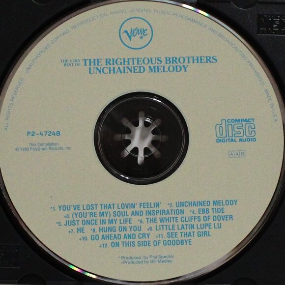 The Very Best of The Righteous Brothers Unchained Melody Music CD - Picture 4 of 6